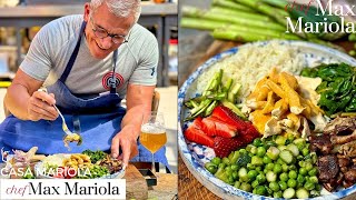 INSALATA DI POLLO AL CURRY con riso e verdure BUONA E COLORATA  Ricetta di Chef Max Mariola [upl. by Yrellih51]