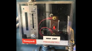 How to set amp adjust steam boiler pressure controls [upl. by Downe]