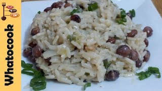 Caribbean Pigeon Peas And Rice Recipe  vegandeatz  whatoocook com [upl. by Yelahc242]