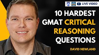 10 Hardest GMAT Critical Reasoning Questions [upl. by Liek645]