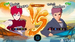 Kazekage Gaara vs The Fourth Kazekage Naruto Shippuden Ultimate Ninja Storm 4 GAMEPHIX [upl. by Laaspere]