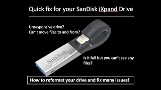 How To Use The Sandisk iXpand Flash Drive Go On The IPhone My First Time Using This Too [upl. by Eejan597]