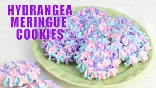 HYDRANGEA MERINGUE COOKIES FOR MOTHERS DAY HANIELAS [upl. by Atilef]