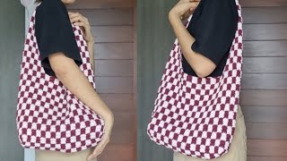 Crochet Checkered Bag ထိုးနည်း [upl. by Novia983]