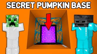 The Best Secret Pumpkin Base in Minecraft [upl. by Einittirb]