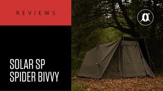 CARPologyTV  Solar SP Spider Bivvy Review  A traditional carp shelter offering maximum space [upl. by Arev]