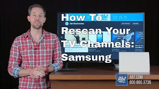 How To Rescan Channels On A Samsung TV [upl. by Knut]