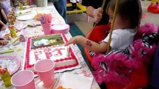 2nd Birthday party at My Gym  Sing Happy Birthday amp blows out candle [upl. by Moshe]