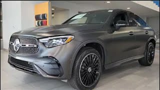 GLC 300 4MATIC Coupe 2024 MANUFAKTUR Graphite Grey Magno with AMG Black MBTex [upl. by Froma316]