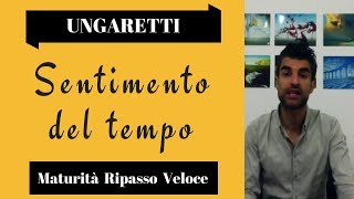 Giuseppe Ungaretti Sentimento del tempo [upl. by Annahvas]