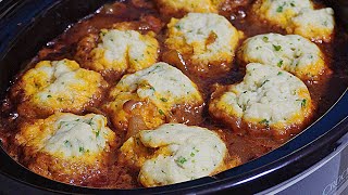 Beef Stew and Dumplings Slow Cooked and Giant Yorkshire Pudding [upl. by Arvad219]