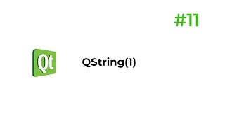 C Qt 11  QString1 [upl. by Keviv911]