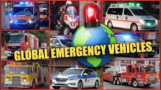 BEST OF  Emergency Vehicles Around The World [upl. by Ermey]