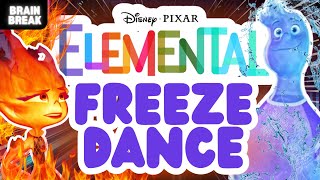 ELEMENTAL FREEZE DANCE  FLOOR IS LAVA  BRAIN BREAK  CHASE GAME [upl. by Ayoral682]