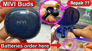 How to repair mivi Duopods K7  MIVI buds Batteries replacement  MIVI buds teardown ✅ [upl. by Cochard840]