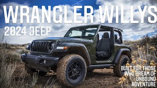 2024 Jeep Wrangler Willys  Broll Specifications Price Colors amp Wheels  WOC [upl. by Kallista531]