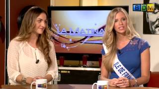 Miss IledeFrance 2014  Margaux Savarit  La Matinale [upl. by Llewej]