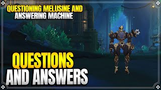 Questions and Answers  Questioning Melusine and Answering Machine Act 3 【Genshin Impact】 [upl. by Orgel]