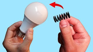 Take a Common Spring and Fix All the LED Lamps in Your Home How to Fix or Repair LED Bulbs Easily [upl. by Maffei]