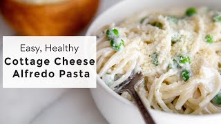 Cottage Cheese Alfredo Pasta dinner in 15 minutes [upl. by Aylat600]