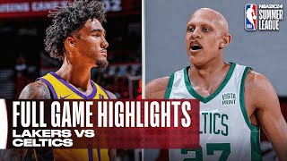 LAKERS vs CELTICS  NBA SUMMER LEAGUE  FULL GAME HIGHLIGHTS [upl. by Sremmus]