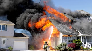 2 Alarm Structure Fire Chadwick BeachLavallette NJ 5621 [upl. by Desmund]