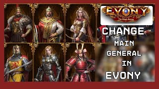 How to Change Main General in Evony 2024 [upl. by Lacee164]