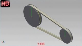 VBeltDynamic Simulation Video Tutorial Autodesk Inventor [upl. by Aihsatan]