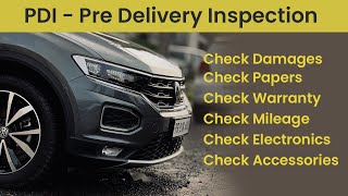 10 Points PDI of your car  Pre delivery inspection  All pre delivery points covered [upl. by Dercy]