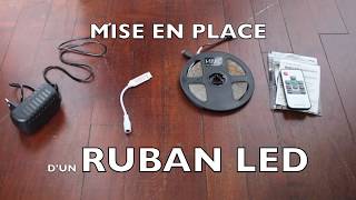 💡 COMMENT INSTALLER UN RUBAN LED [upl. by Bornie]