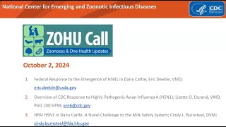 CDC ZOHU Call October 2 2024 [upl. by Gerda972]