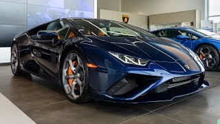 CHECK OUT this GORGEOUS 2021 Lamborghini Huracán EVO RWD Coupe in Blu Astraeus [upl. by Dray79]