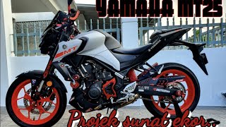 Yamaha MT25  projek buang ekor [upl. by Monteith993]