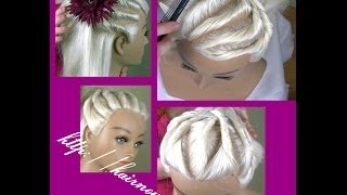 Прическа жгуты из волос Hairstyle braids of hair [upl. by Hcirdla]