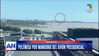 POLÉMICA MANIOBRA del AVIÓN PRESIDENCIAL a la hora de ATERRIZAR 🛬 [upl. by Adnoral]