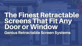 The Finest Retractable Screens That Fit Any Door or Window [upl. by Eiramenna]