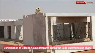 Construction of villas in Mt Hampden to house delegates during the Sadc Summit is taking shape [upl. by Berta]