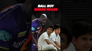 Ball boy stops ball before reaching boundary cricket indvswi andrerussell raremoments [upl. by Acsirp767]