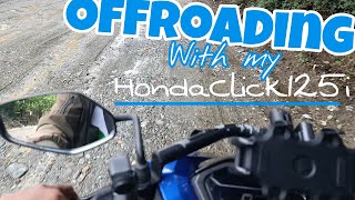 Offroading with my Honda Click 125i Motovlog Travelvlog🏍️😁 [upl. by Aleibarg417]