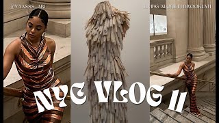 NYC VLOG 11 COME WITH ME TO A MET EXHIBIT VIEWING WITH VOGUE  SPRING IN BROOKLYN  PR UNBOXINGS [upl. by Akinom915]