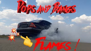 Mercedes W203 Straight piped and oil change etc  Pops and Bangs  Spits fire😂 [upl. by Tiffani]