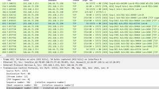 Observing a TCP conversation in Wireshark [upl. by Annahoj]