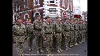 Third Battalion Mercian Staffordshire Regiment Homecoming Parade in Wolverhampton 20 Nov 2011 [upl. by Greenburg]