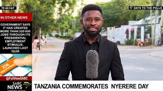 Tanzania commemorates Nyerere Day [upl. by Cassy]