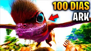 ​​SOBREVIVIENDO 100 DIAS en ARK Survival Evolved  TAMEO UN SINOMACROPS [upl. by Londoner]