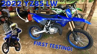 NEW 2022 YZ85 LW  Test Ride  Cariaga Bros [upl. by Lidah]