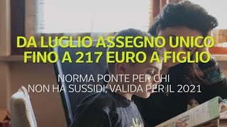 Assegno unico figli al via da luglio come funziona [upl. by Austreng]