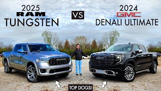 KINGS OF LUXURY  2025 RAM 1500 Tungsten vs 2024 GMC Sierra Denali Ultimate Comparison [upl. by Ob]