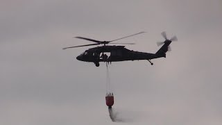 UH60 Blackhawk Waterdrop Demonstration  2023 JB MDL Power in the Pines Air amp Space Open House [upl. by Salomi]