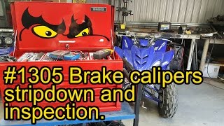 Brake caliper strip down and inspection 1305 [upl. by Nalro245]